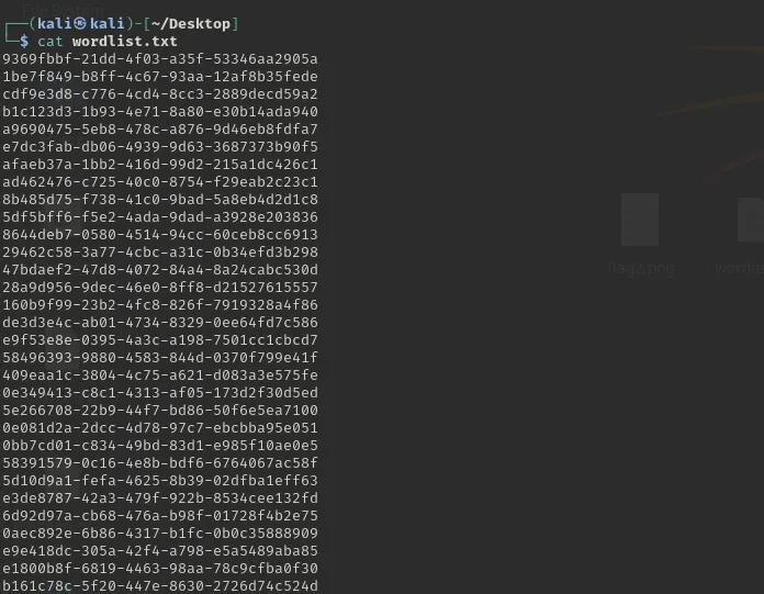 wordlist